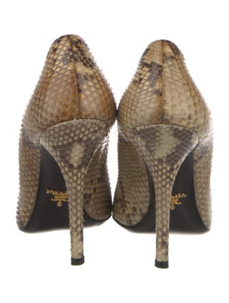 Prada Python Animal Print Pumps