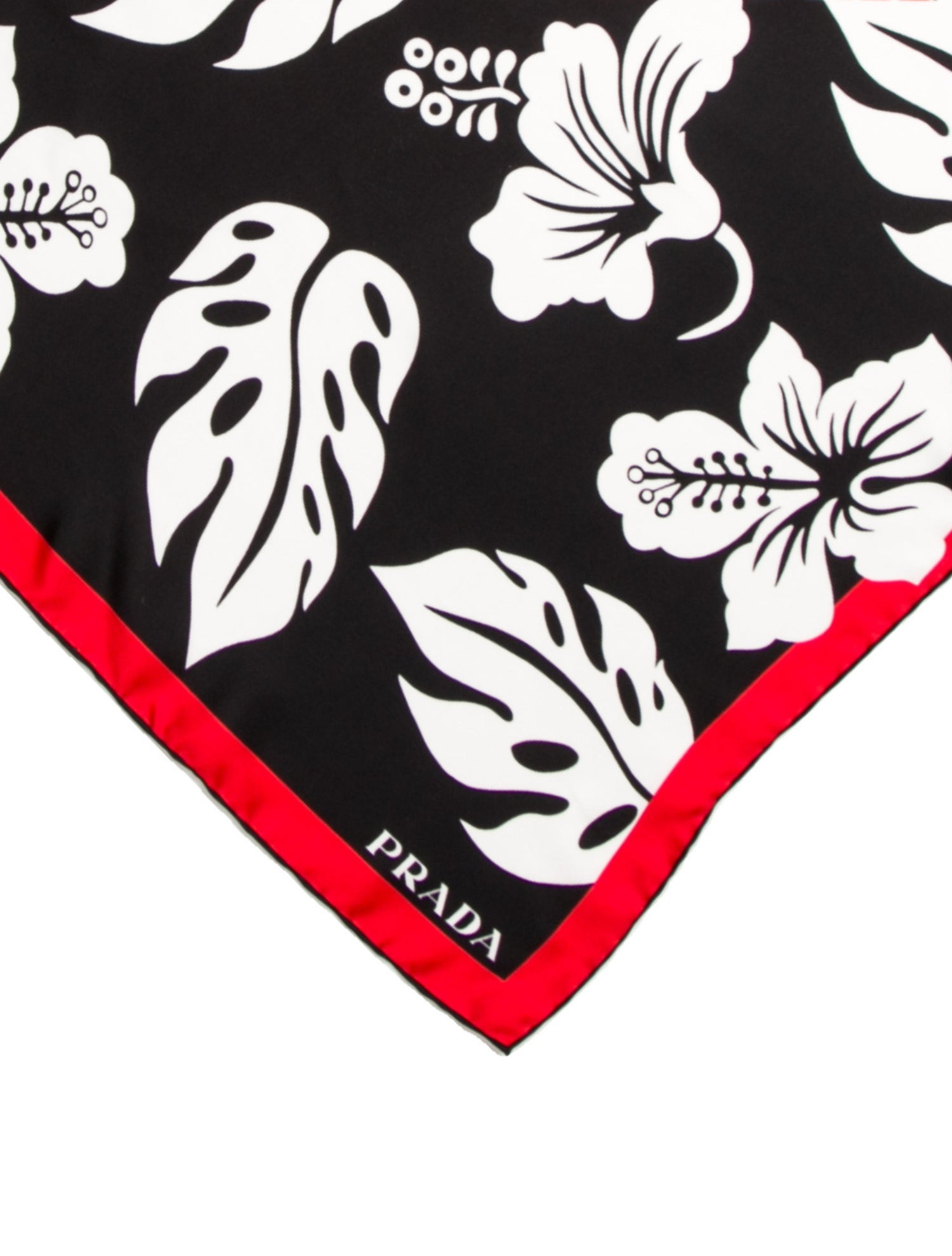 Prada Silk Patterned Scarf