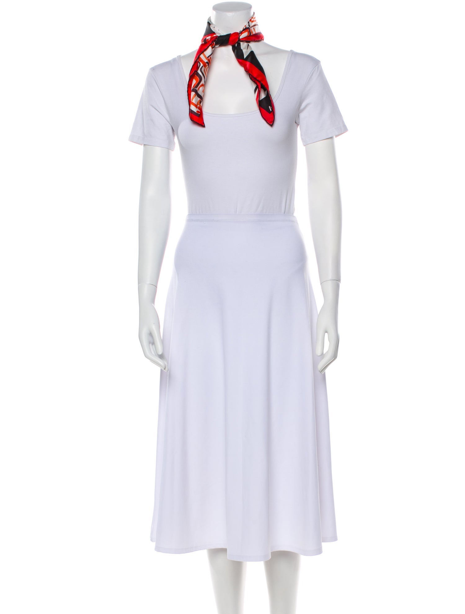 Prada Silk Patterned Scarf