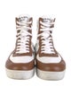 Prada Leather Colorblock Pattern Sneakers