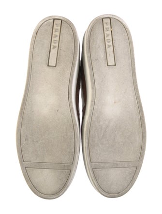 Prada Leather Colorblock Pattern Sneakers