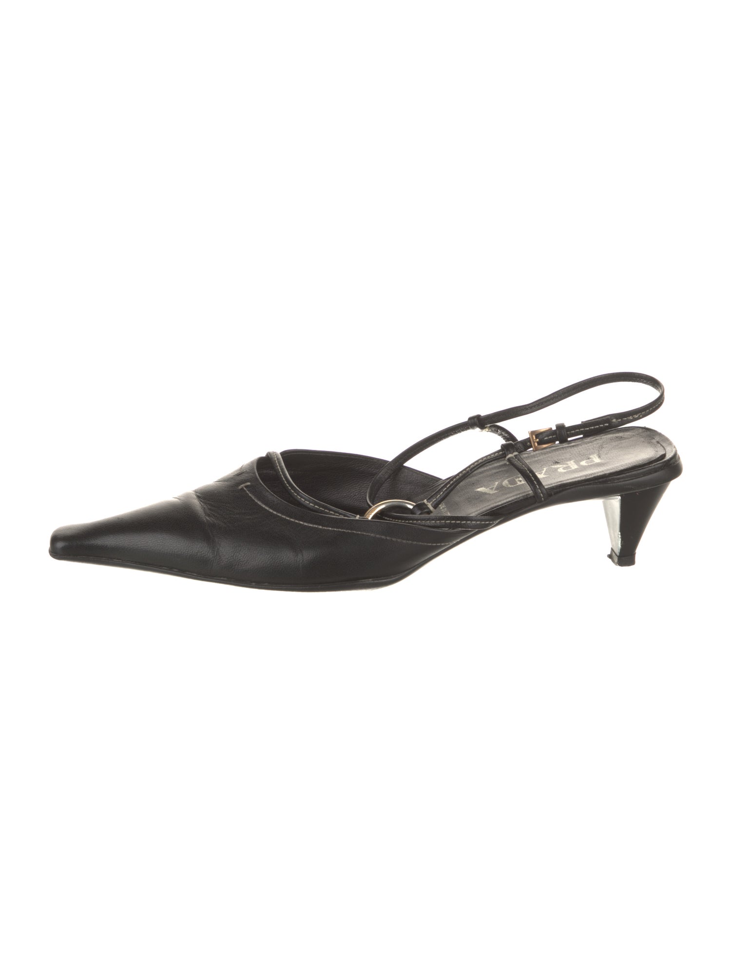 Prada Leather Slingback Pumps