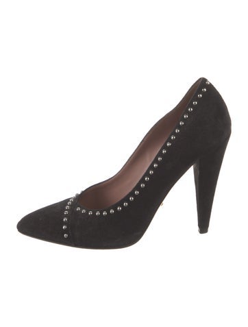 Prada Pumps Suede Studded Accents IT 36 | 6