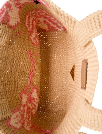 Prada Raffia Top Handle Bag