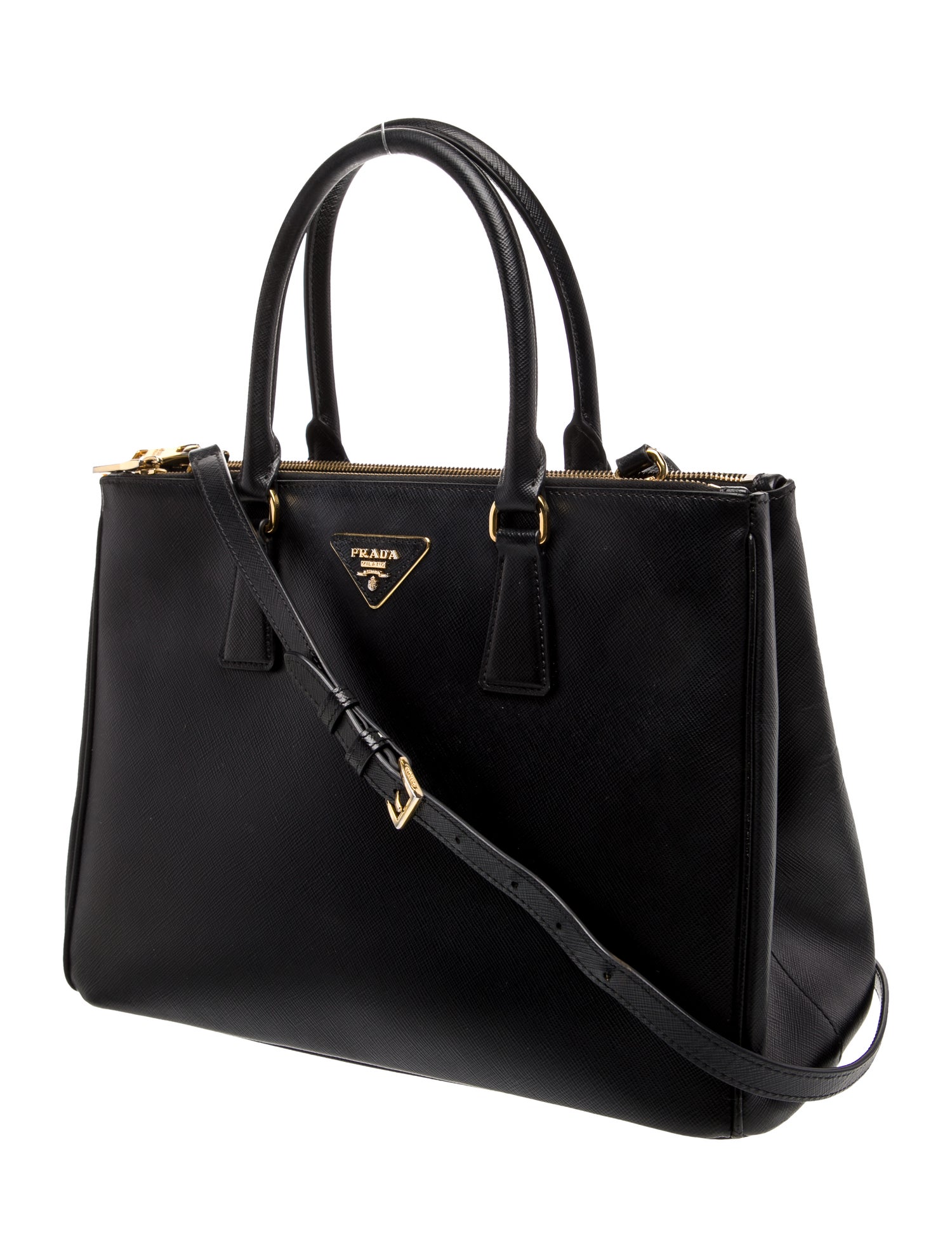 Prada Saffiano Lux Leather Galleria Double Zip Medium
