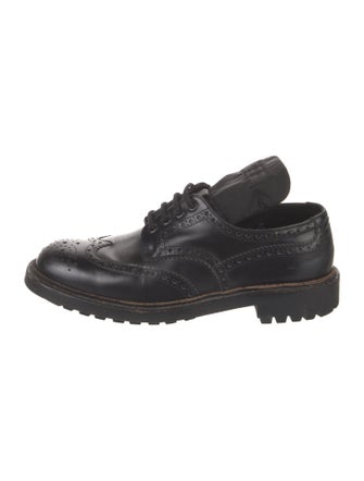 Prada Patent Leather Lasercut Accents Brogues