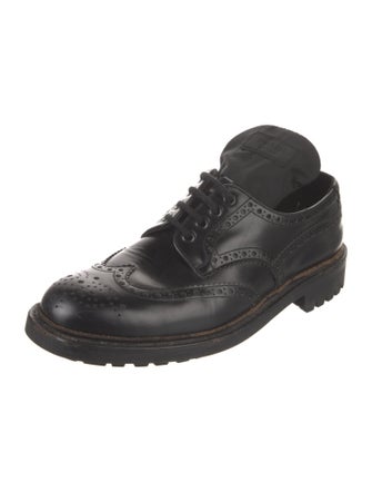 Prada Patent Leather Lasercut Accents Brogues