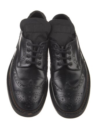 Prada Patent Leather Lasercut Accents Brogues