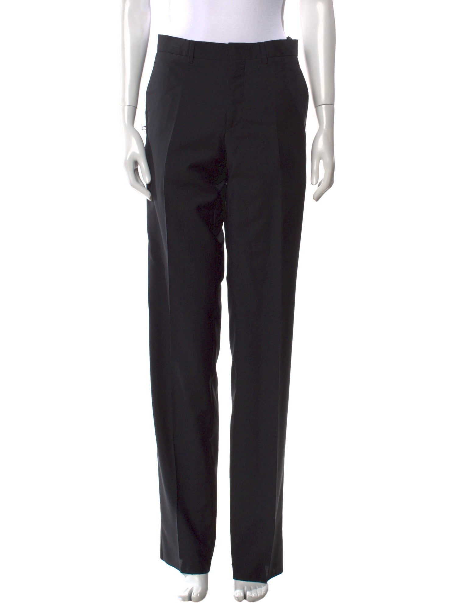 Prada Virgin Wool Straight Leg Pants