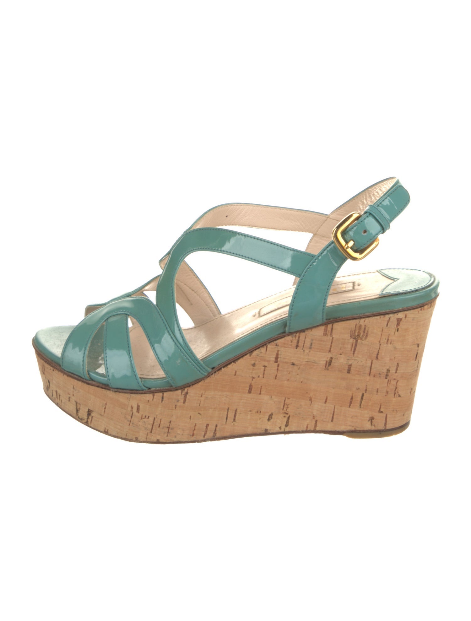 Prada Patent Leather Sandals