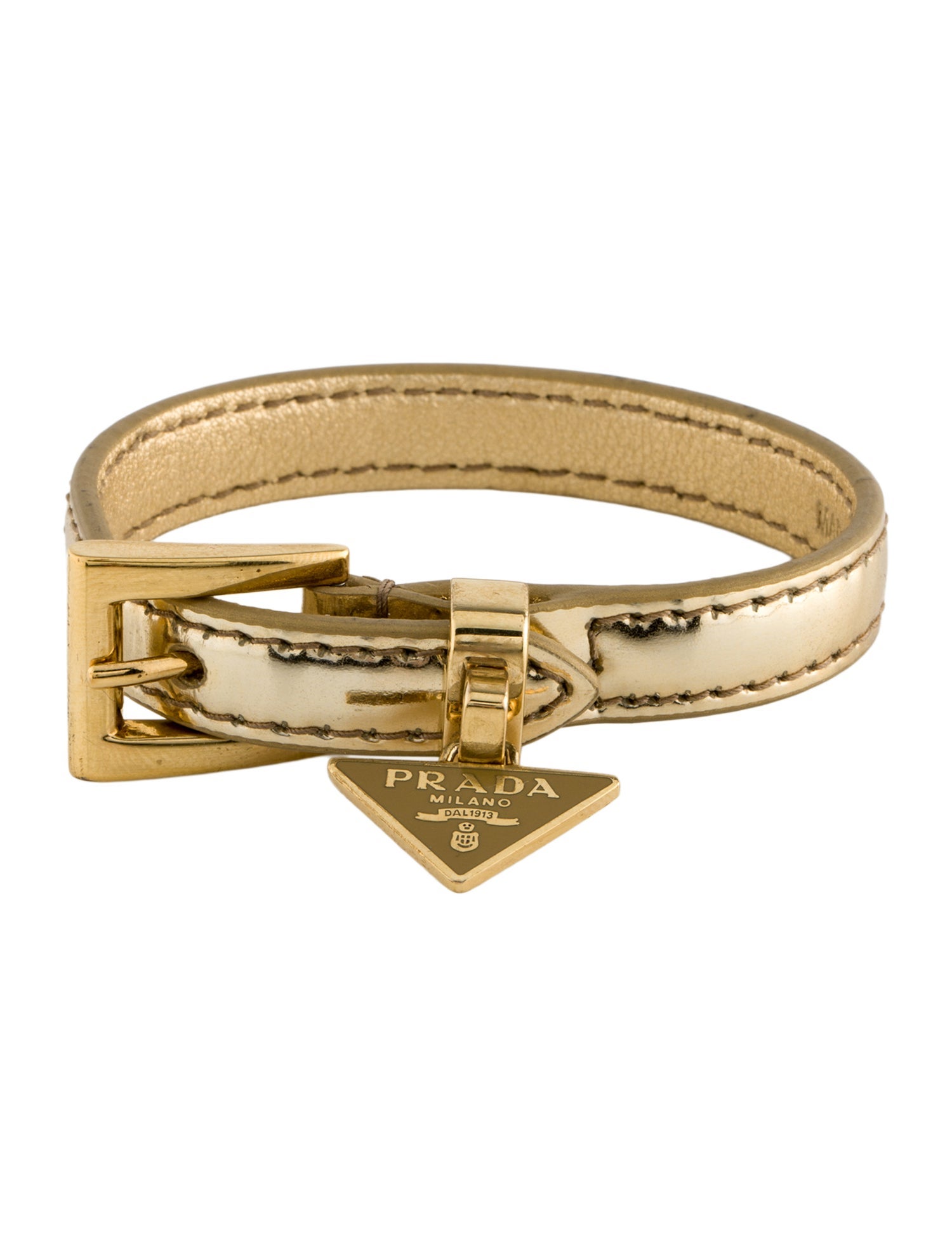 Prada Saffiano Leather Bracelet