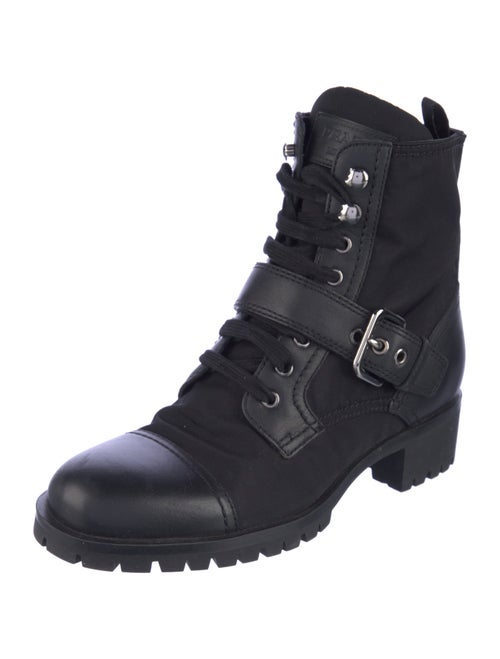 Prada Leather Combat Boots