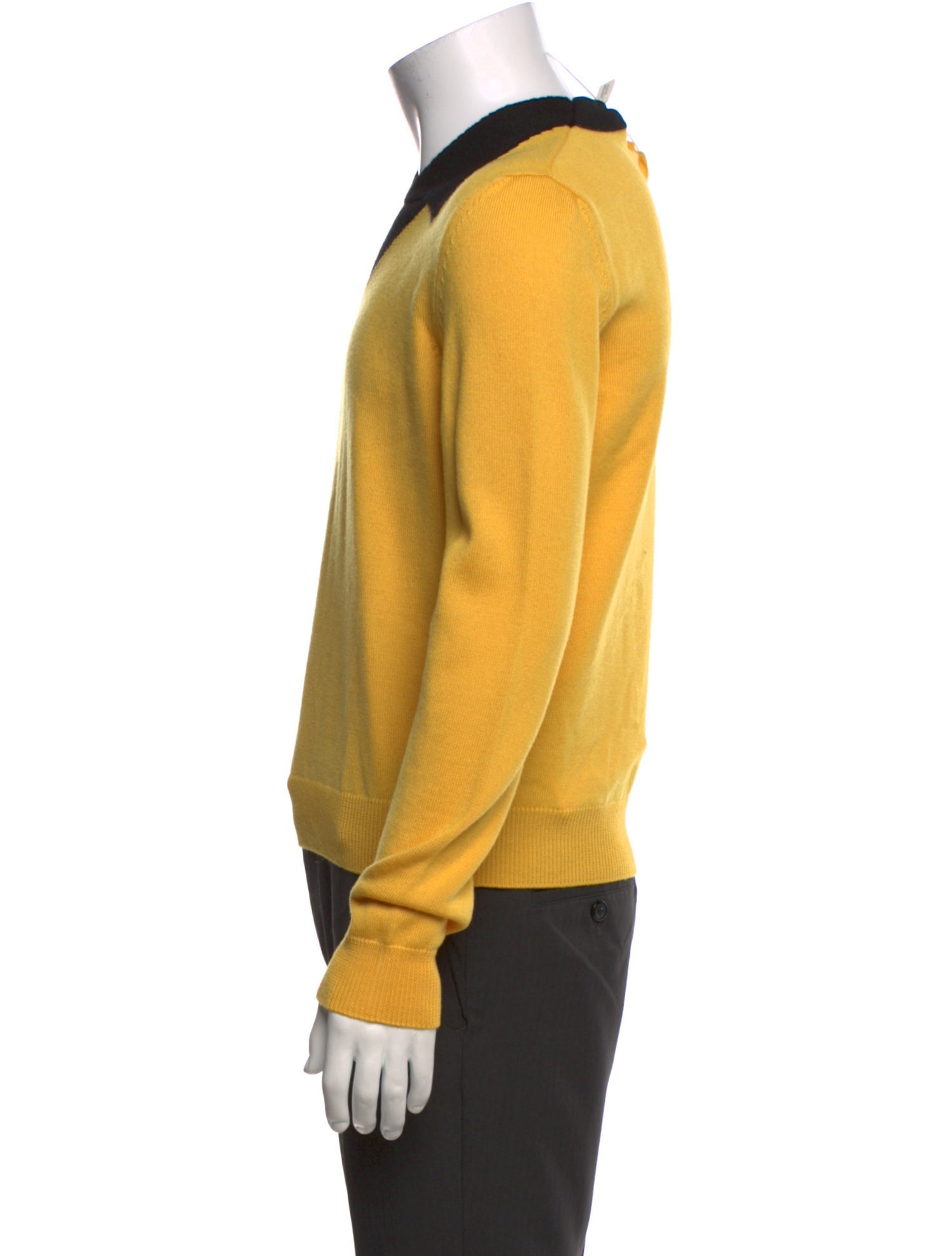 Prada 2025 Intarsia Print Polo Sweater w/ Tags