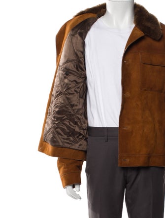 Prada 2017 Leather Trucker Jacket