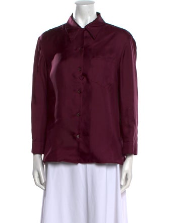 Prada 2015 Silk Button-Up Top