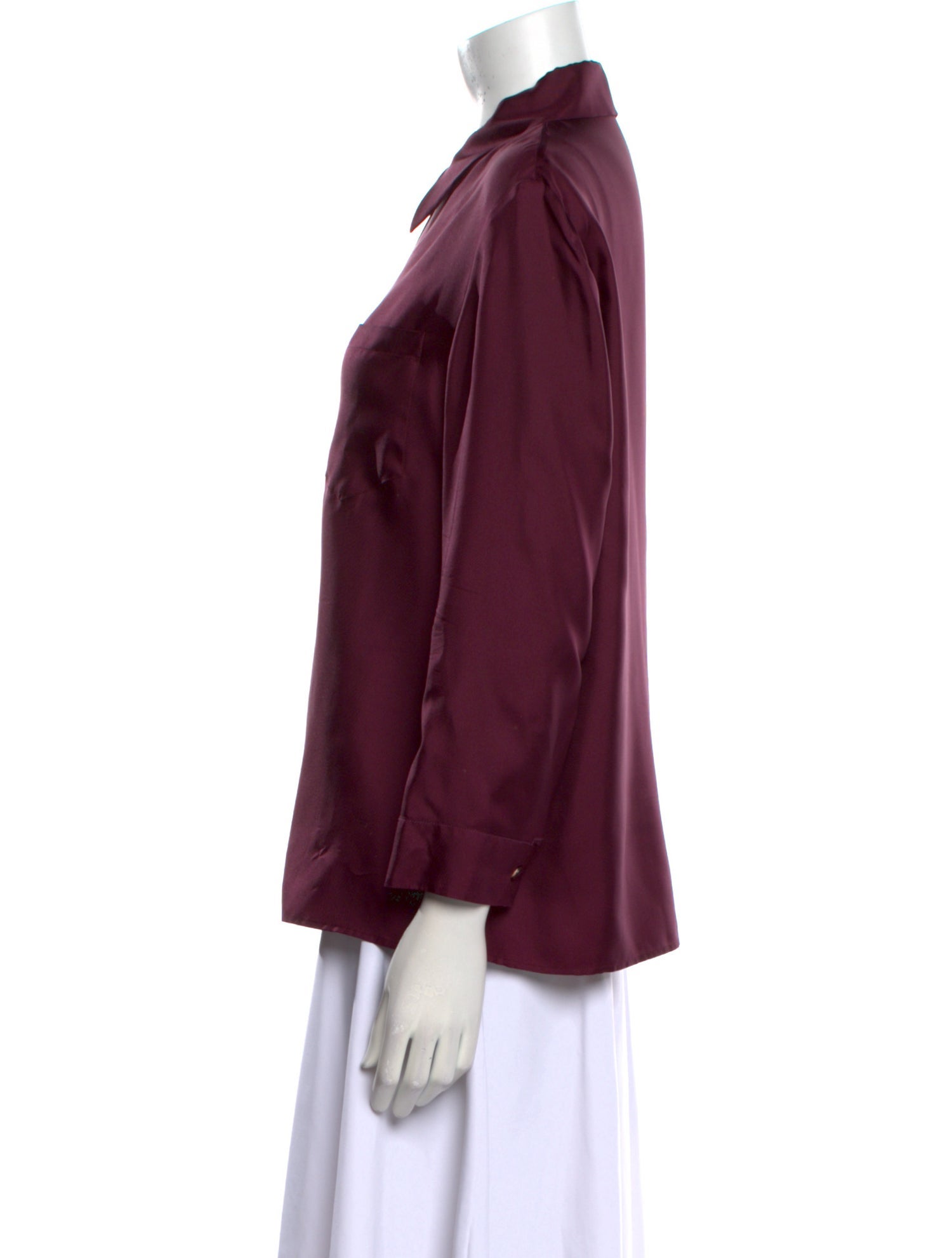 Prada 2015 Silk Button-Up Top