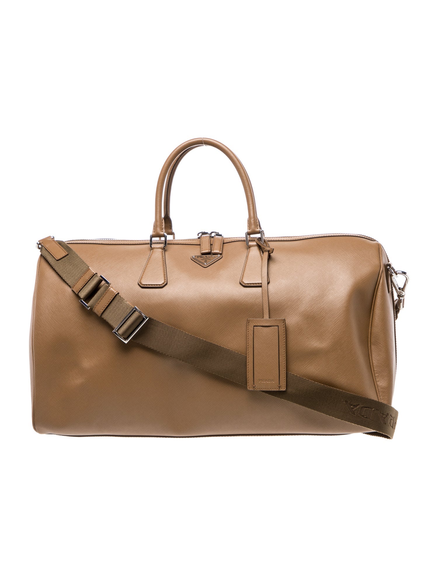 Prada Saffiano Lux Leather Weekender Bag
