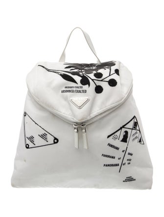 Prada Enameled Metal Triangle Signaux