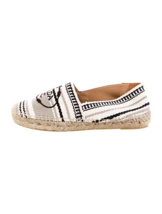 Prada Canvas Striped Espadrilles