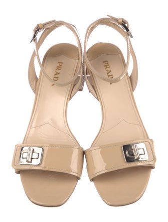 Prada Patent Leather Sandals