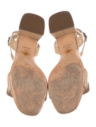 Prada Patent Leather Sandals
