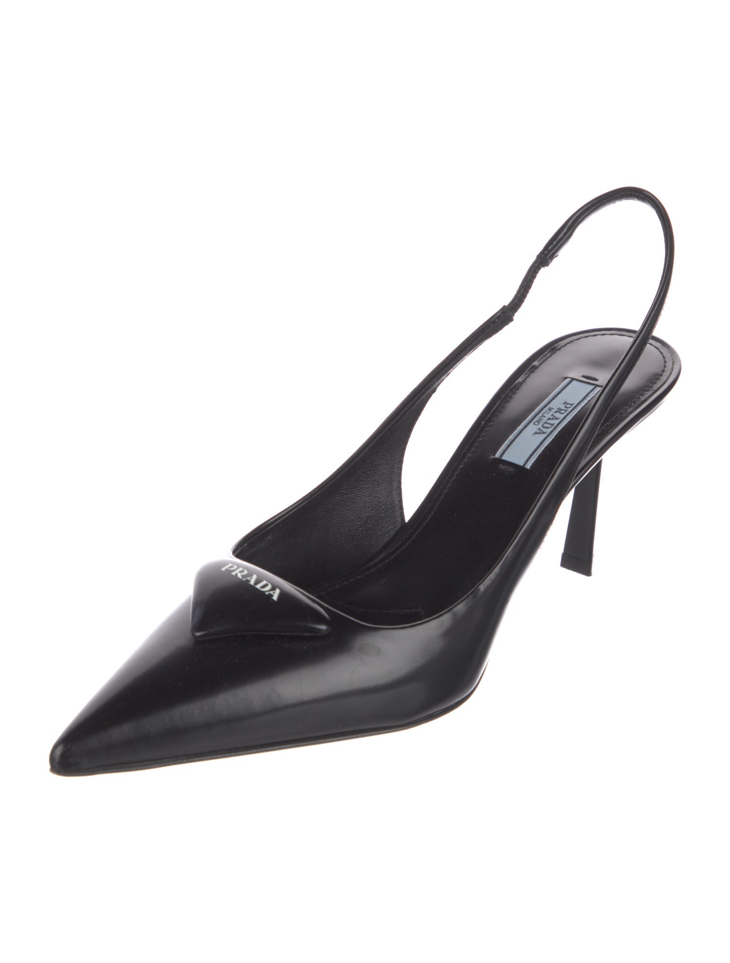 Prada Leather Slingback Pumps