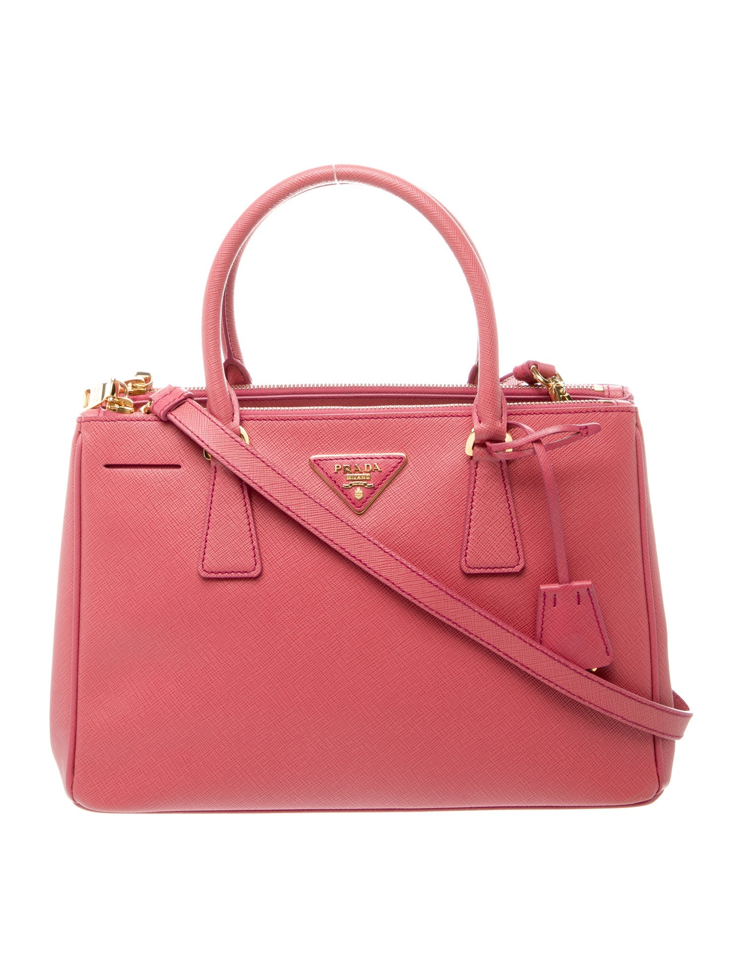 Prada Saffiano Lux Leather Galleria Double Zip Large