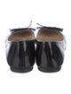 Prada Patent Leather Bow Accents Mary Jane Flats
