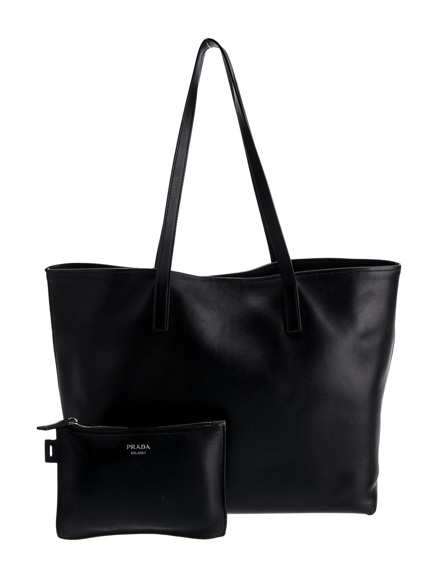 Prada City Calf Leather Tote - Black Totes, Handbags