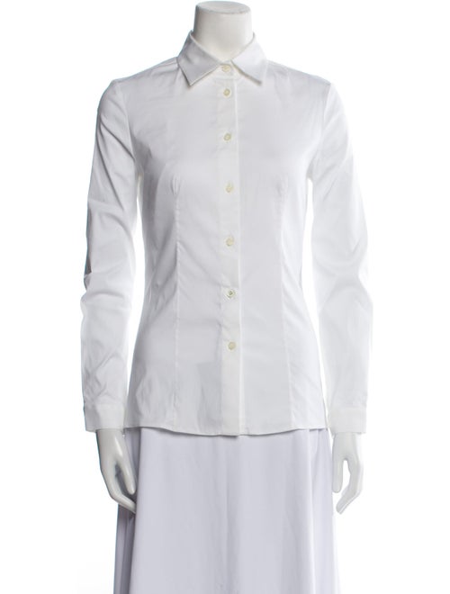 Prada 2014 Long Sleeve Button-Up Top