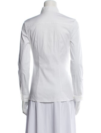 Prada 2014 Long Sleeve Button-Up Top