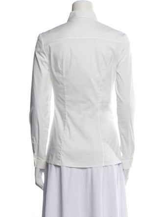 Prada 2014 Long Sleeve Button-Up Top