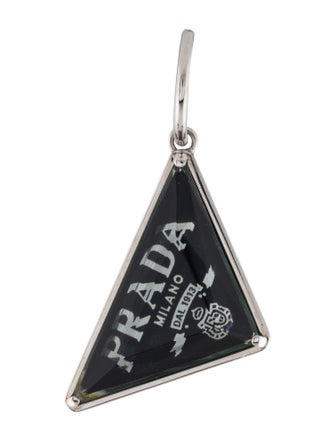 Prada Quartz Symbole Single Drop Earring