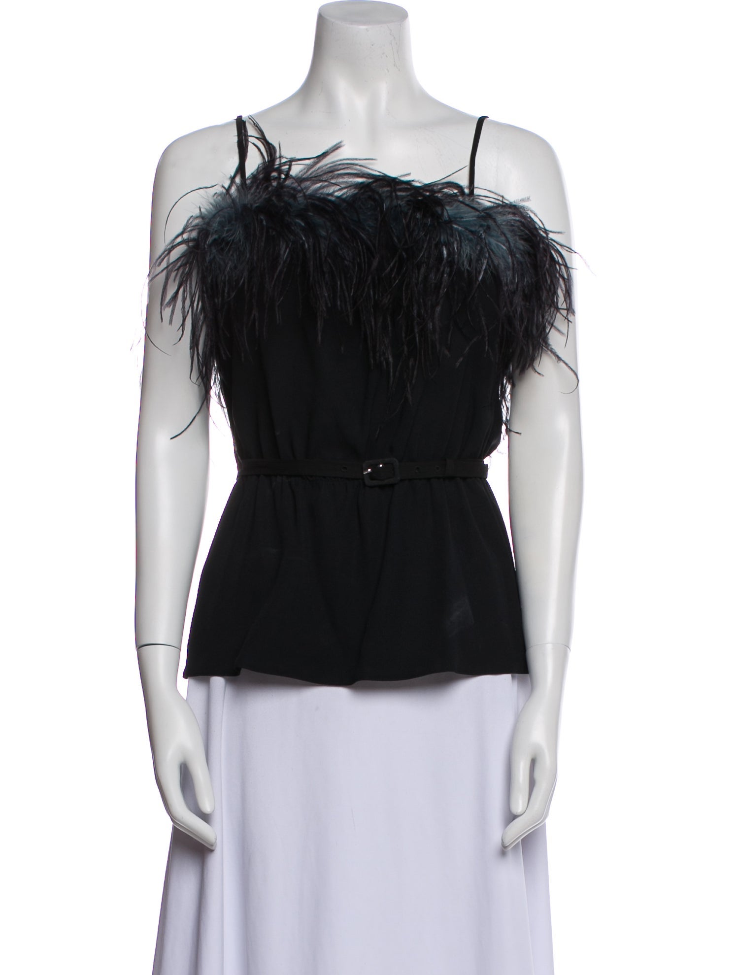 Prada 2017 Square Neckline Blouse