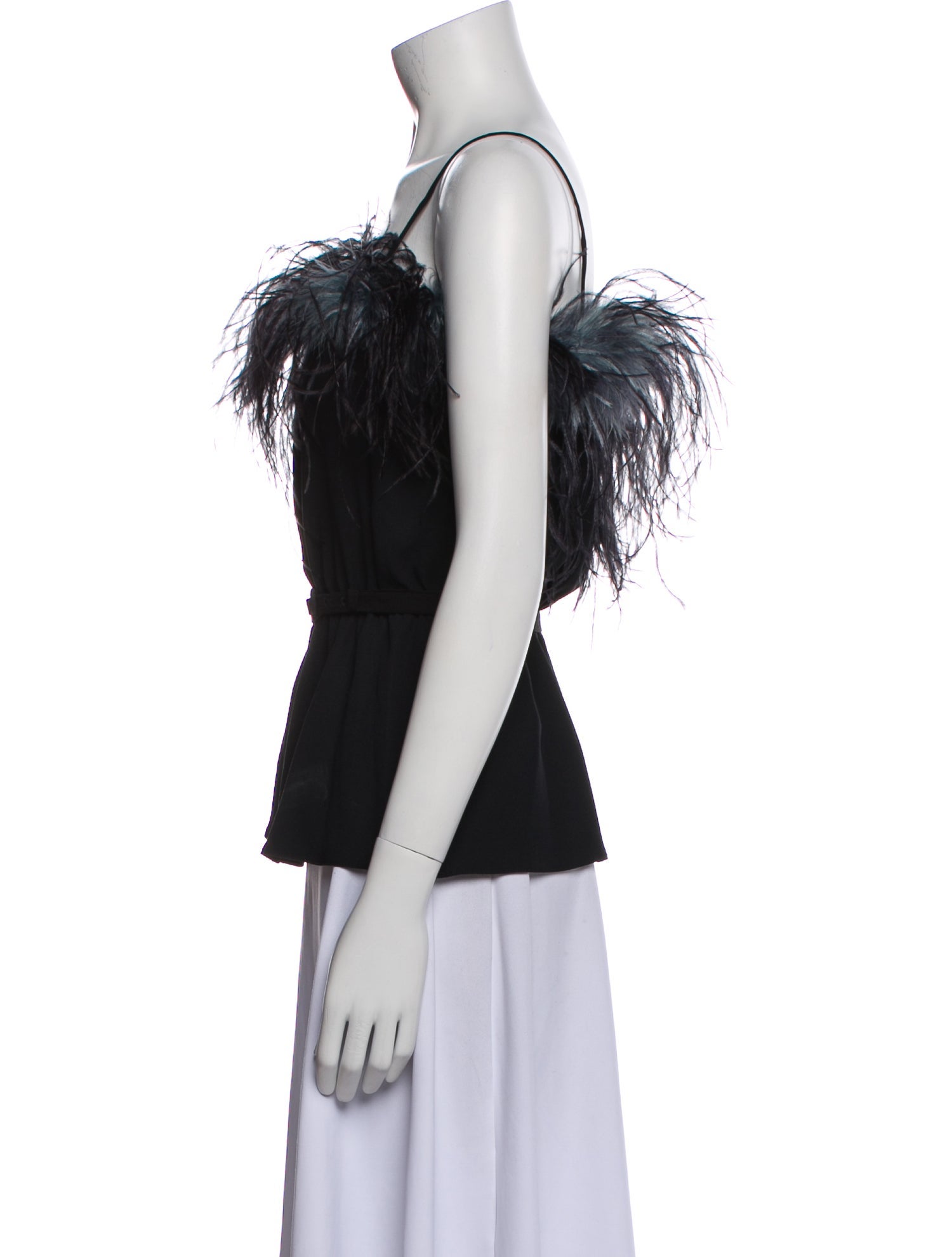 Prada 2017 Square Neckline Blouse