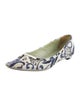 Prada Printed Bow Accents Flats