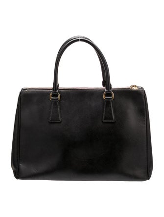 Prada Saffiano Leather Galleria Double Zip Large