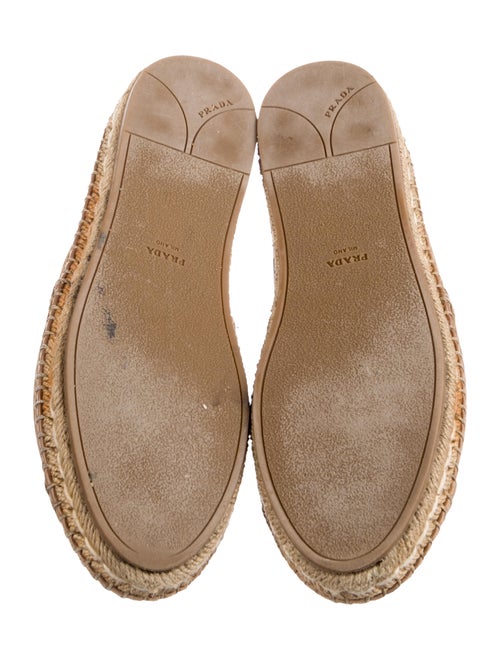Prada Leather Bow Accents Espadrilles