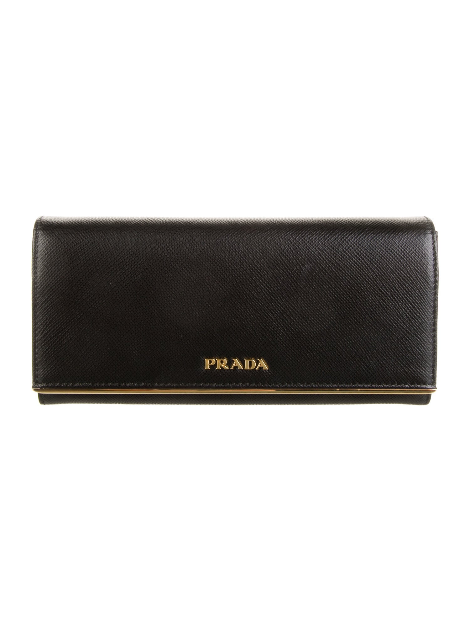 Prada Saffiano Metal Leather Continental Wallet