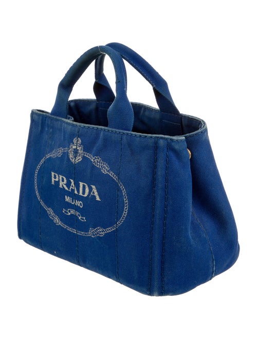 Prada Enameled Metal Triangle Top Handle Bag Small