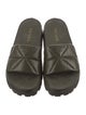 Prada Quilted Pattern Leather Slides