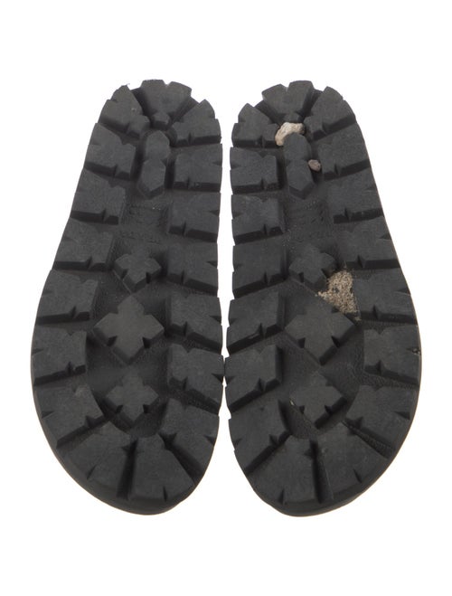 Prada Quilted Pattern Leather Slides