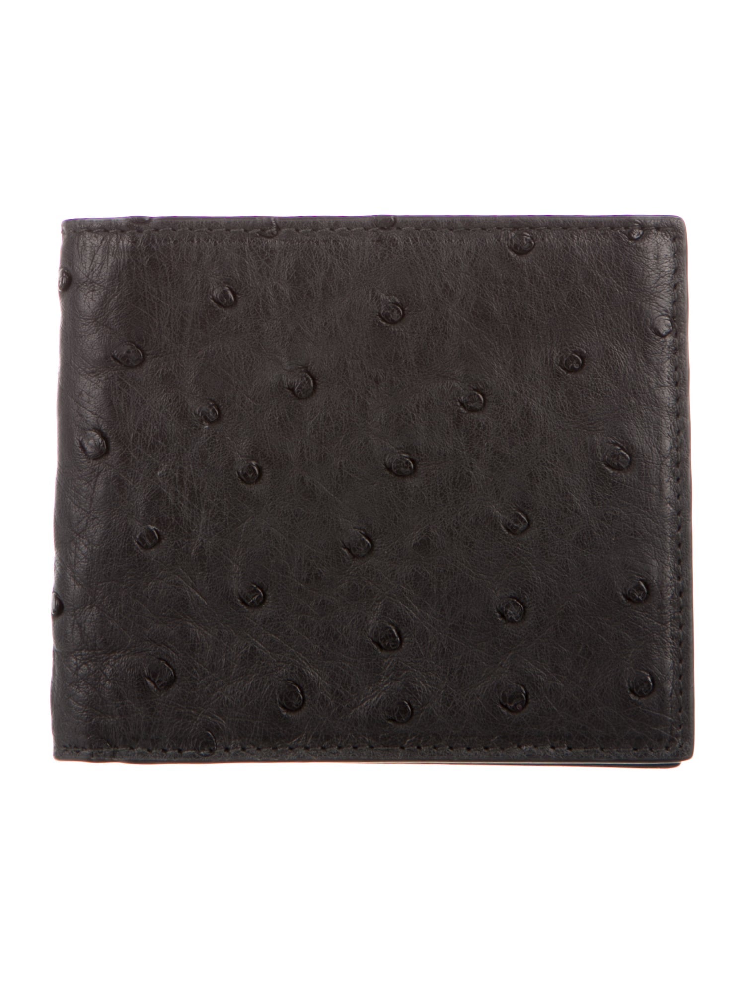 Prada Struzzo Compact Wallet