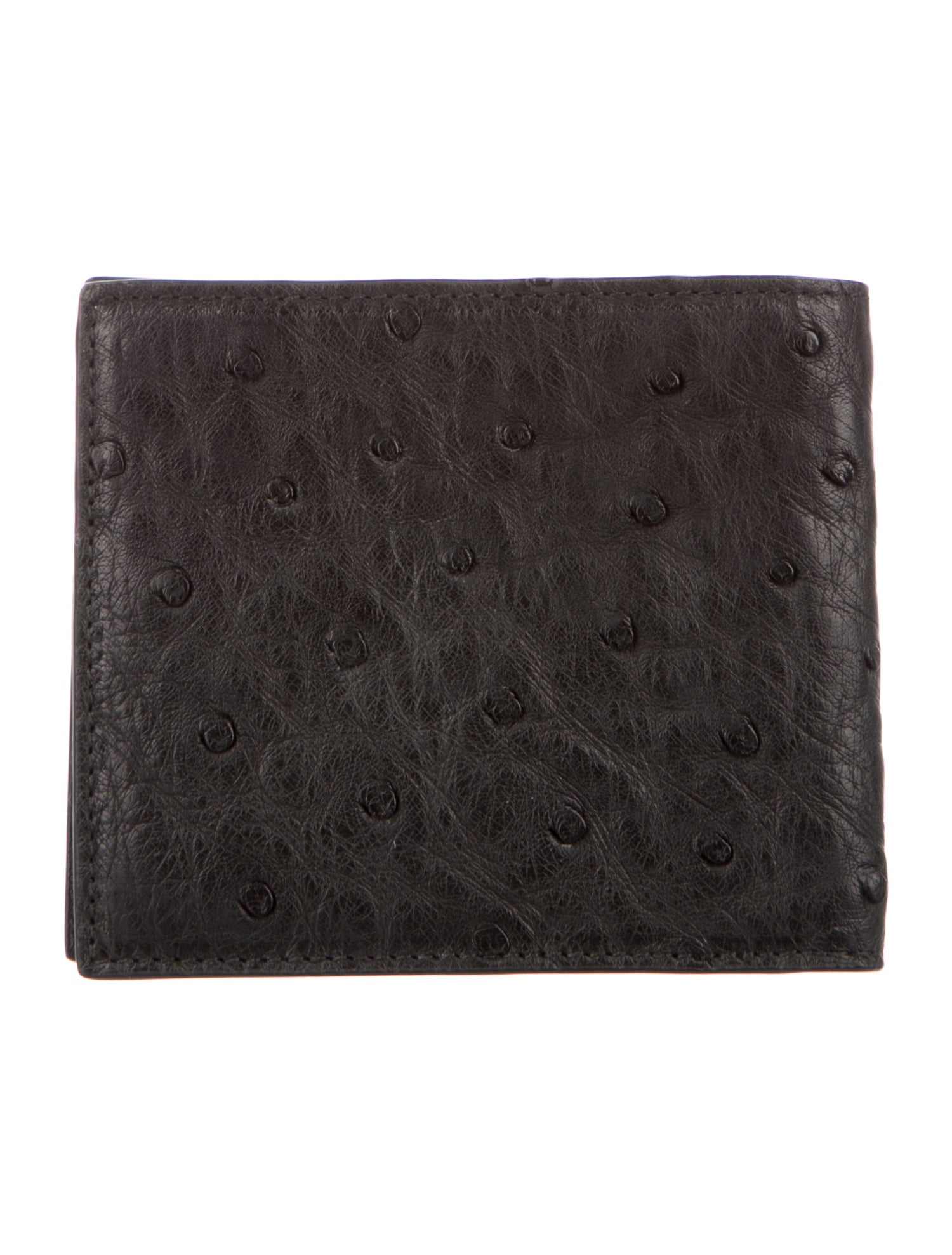 Prada Struzzo Compact Wallet