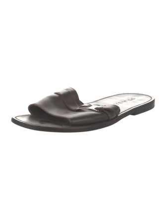 Prada Leather Slides
