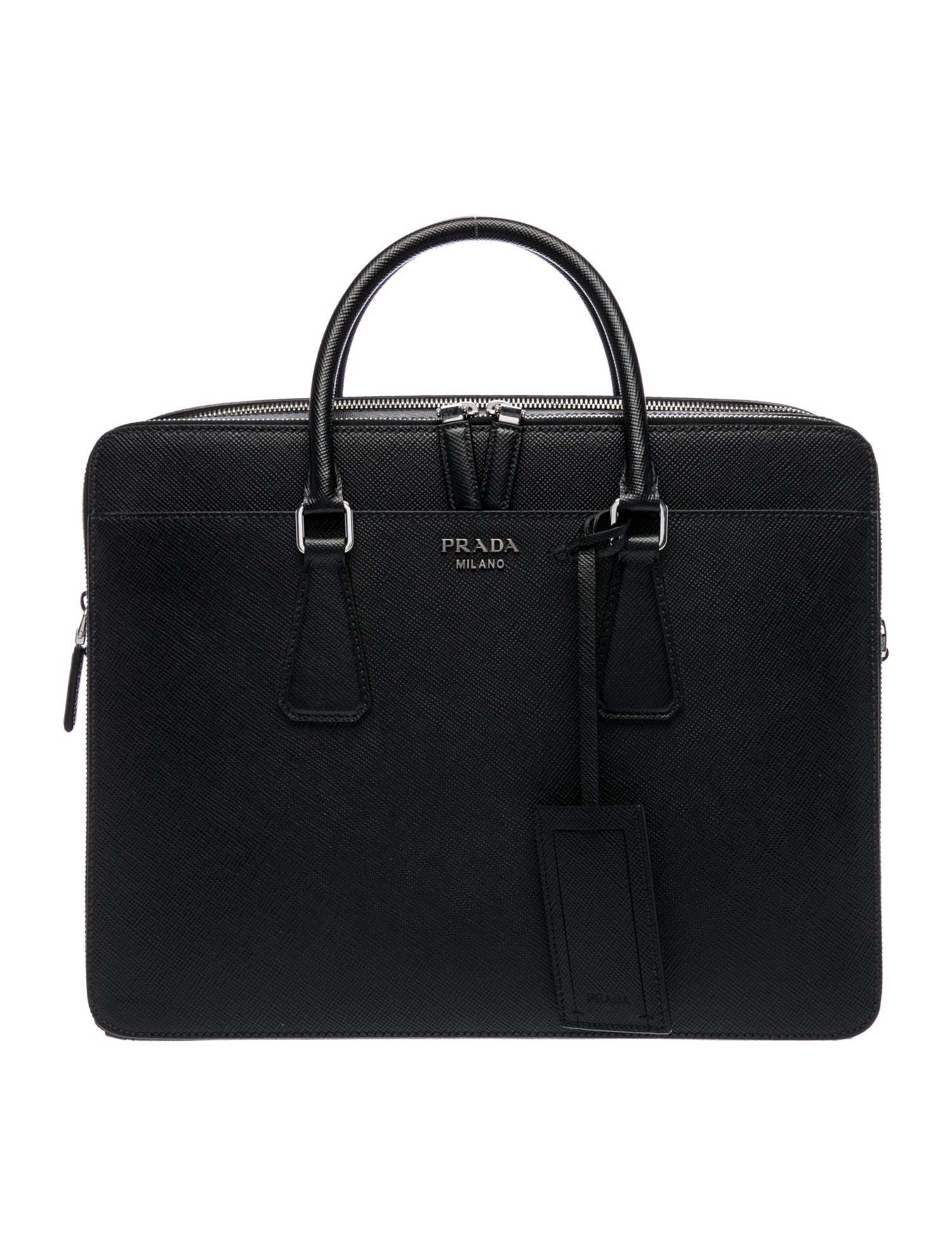 Prada Saffiano Cuir Leather Briefcase