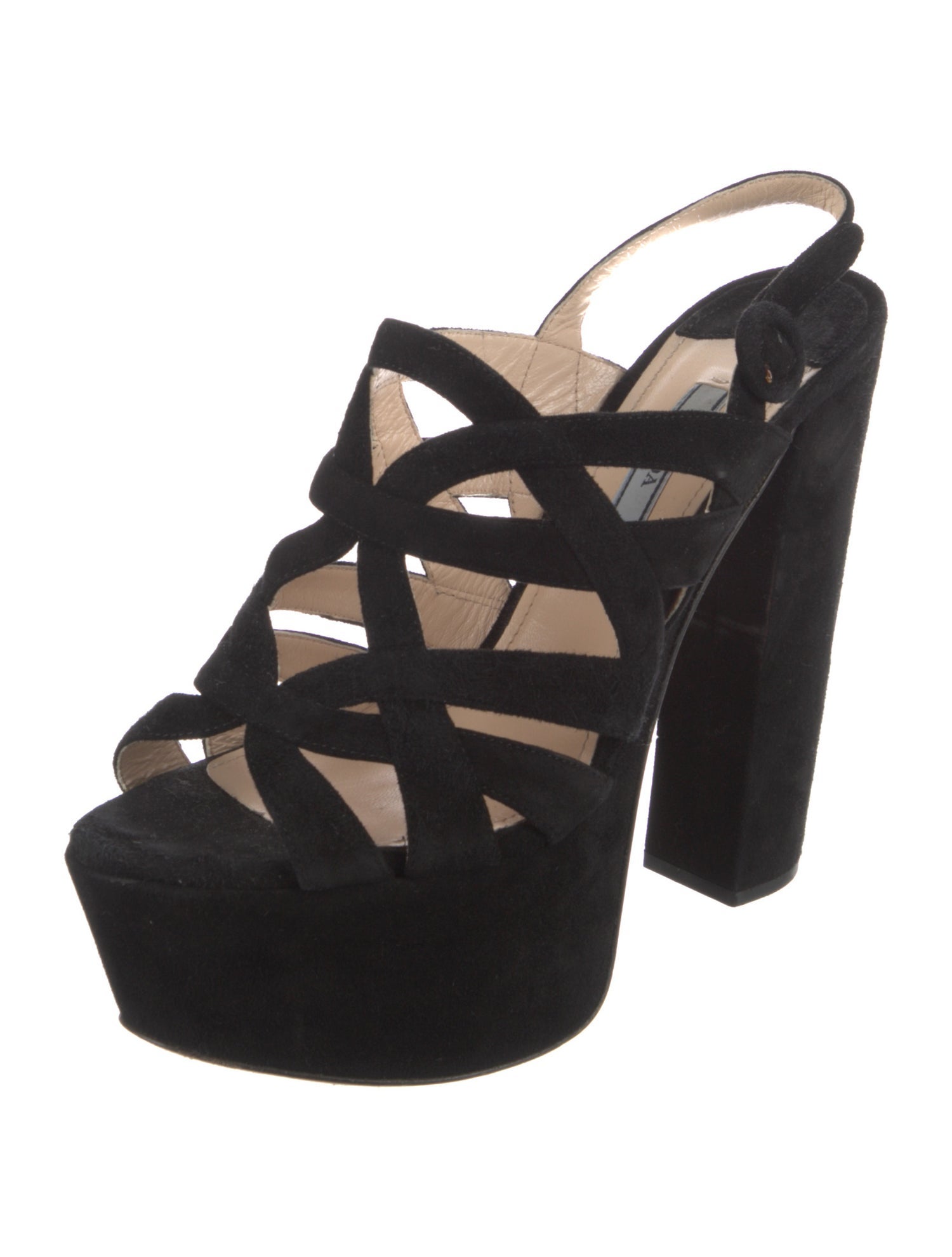 Prada Suede Slingback Pumps