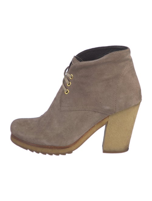 Prada Suede Lace-Up Boots