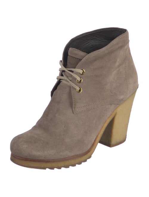Prada Suede Lace-Up Boots