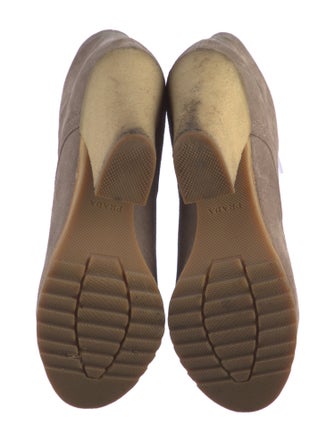 Prada Suede Lace-Up Boots